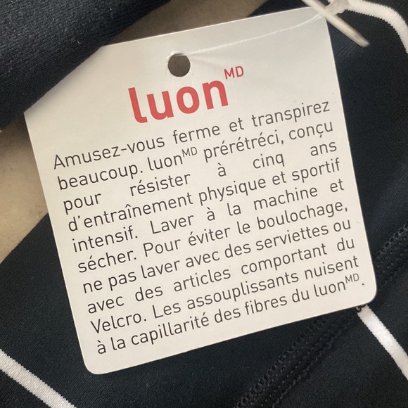 Lululemon Black Sailor Stripe Stride Hooded Jacket - Picture 7 of 10